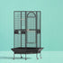 Corner Large Bird Cage Aviary 161cm Wrought Iron Parrot Budgie Stand Wheels