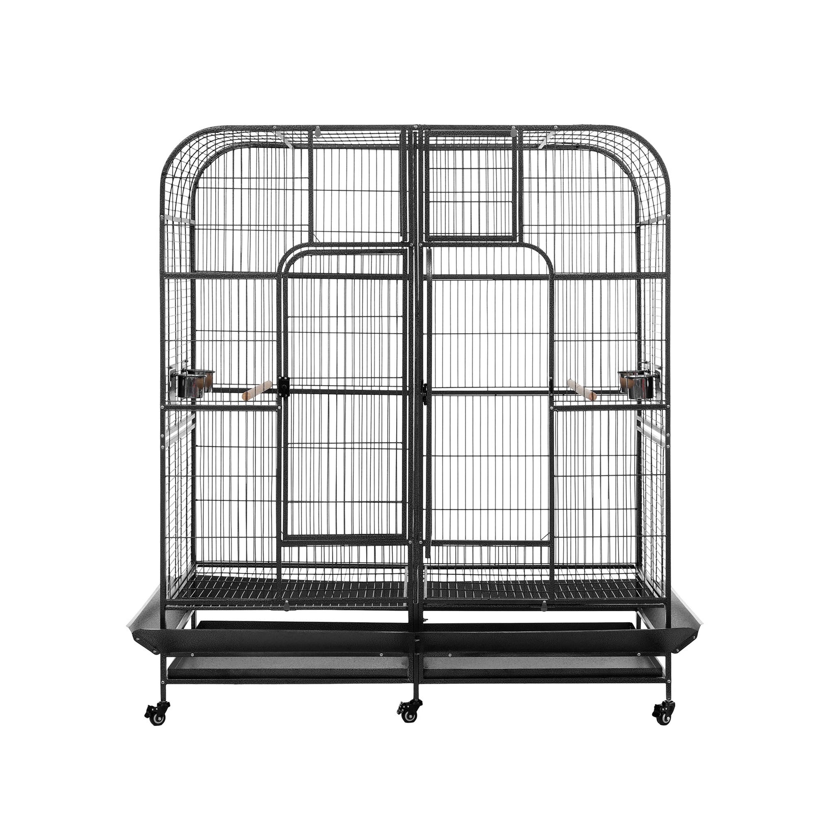 Bird Cage Extra Large Aviary 185cm Pet Parrot Cage Castor Wheel Removable Divider
