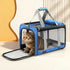 Pet Carrier Bag Foldable Dog Cat Durable Crate Travel Cage Portable Car Kennel Blue