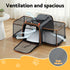 Pet Carrier Bag Foldable Expandable Dog Cat Travel Cage Portable Car Kennel