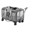 Foldable Pet Trolley Carrier Swivel Wheels Dog Cat Travel Stroller Grey