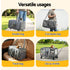 Pet Carrier Swivel Wheels Foldable Cat Dog Trolley Stroller Travel Bag Grey