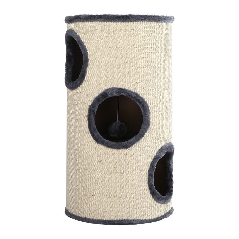 70cm Cat Tree Scratching Post Condo Tower with Hideouts & Toy Ball