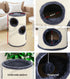 70cm Cat Tree Scratching Post Condo Tower with Hideouts & Toy Ball