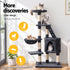 120cm Cat Tree Tower Sisal Scratching Post Condo Hammock Grey