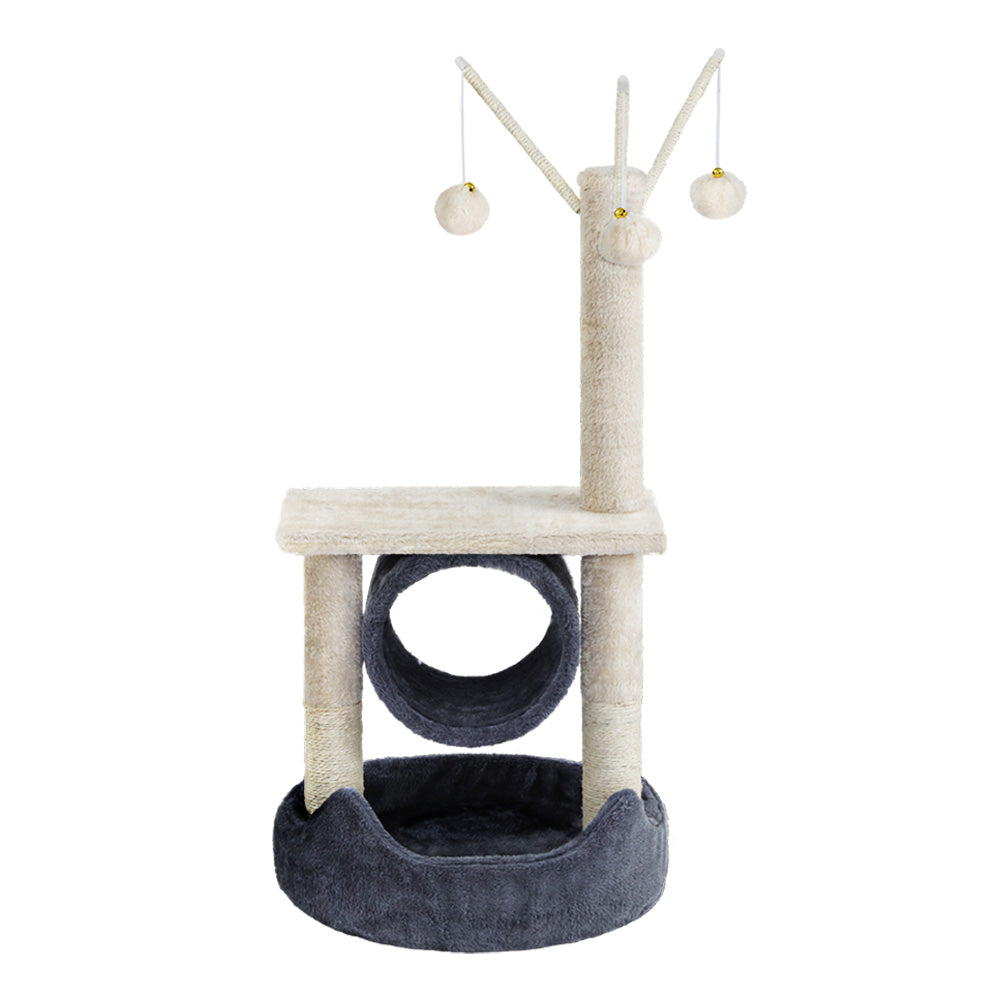 Cat Tree 76cm Scratching Post Tower Scratcher Condo House Hanging toys