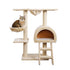 Cat Tree 100cm Tower Scratching Post Scratcher Condo House Trees Bed Beige