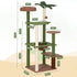 Cat Tree Tower 152cm Jungle Multi-Level Scratching Post Leafy Canopy