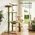 Cat Tree Tower 152cm Jungle Multi-Level Scratching Post Leafy Canopy