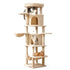Cat Tree Tower 167cm Large Scratching Post Furniture Scratcher House Beige