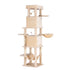 Cat Tree Tower 167cm Large Scratching Post Furniture Scratcher House Beige