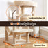 Cat Tree Tower 167cm Large Scratching Post Furniture Scratcher House Beige