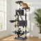 Cat Tree Tower 206cm Large Scratching Post Furniture Scratcher House Grey