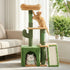 Cat Tree Tower 101cm Scratching Post Furniture Scratcher House Green
