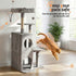 Cat Tree Tower 127cm Scratching Post Furniture Scratcher House Light Grey
