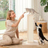 Cat Tree 89cm Scratching Post Tower Scratcher Wood Condo Bed House Trees Beige