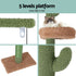 290cm Floor to Ceiling Cat Tree Tower Scratching Post Multi Level