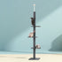 290cm Floor to Ceiling Cat Tree Scratching Post Tower Grey