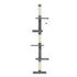290cm Floor to Ceiling Cat Tree Tower with Bed & Scratching Posts