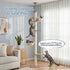 270cm Floor to Ceiling Cat Tree Tower Scratching Post Adjustable Beige