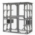 i.Pet Cat House 181cm Outdoor Catio Enclosure Walk-In Large Rabbit Hutch Grey