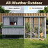 i.Pet Chicken Coop 219cm Rabbit Hutch Poultry Cage Outdoor Enclosure Wood