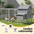 i.Pet Chicken Coop Rabbit Hutch Extra Large Wooden Run Bunny Cage Poultry House Outdoor