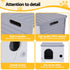i.Pet Cat House Enclosed Shelter Plastic Nest Stackable Bench Box Outdoor Indoor Grey