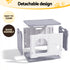 i.Pet Cat House Enclosed Shelter Plastic Nest Stackable Bench Box Outdoor Indoor Grey