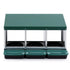 Chicken Nesting Box Roll Away 3 Holes Metal Wall Mounted Nest Box Green