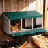 Chicken Nesting Box Roll Away 3 Holes Metal Wall Mounted Nest Box Green