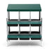 Chicken Nesting Box Roll Away Metal Nesting Box Wall Mounted 6 Holes Green