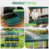 Chicken Nesting Box Roll Away Metal Nesting Box Wall Mounted 6 Holes Green
