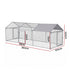 i.Pet Chicken Coop Rabbit Hutch Outdoor Run Walk in Hen Cage Ferret House 2.8x1x1m