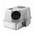 Cat Litter Box Large Stainless Steel High Sided Pet Toilet Odour Control