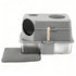 Cat Litter Box Large Stainless Steel High Sided Pet Toilet Odour Control