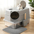 Cat Litter Box Large Stainless Steel High Sided Pet Toilet Odour Control