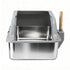 Cat Litter Box Stainless Steel Large Semi-Enclosed Pet Kitty Toilet Grey