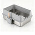 i.Pet XXL Cat Litter Box Stainless Steel Jumbo Semi-Enclosed Pet Kitty Toilet Grey