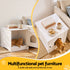 i.Pet 49x51cm Cat Litter Box Enclosure Hidden Litter Tray Cabinet White