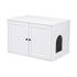 i.Pet 80x53cm Cat Litter Box Enclosure Hidden Litter Tray Cabinet Furniture White