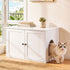 i.Pet 80x53cm Cat Litter Box Enclosure Hidden Litter Tray Cabinet Furniture White