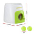 2-in-1 Dog Ball Launcher & Treat Dispenser with 2 Balls Green