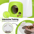 2-in-1 Dog Ball Launcher & Treat Dispenser with 2 Balls Green