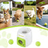 2-in-1 Dog Ball Launcher & Treat Dispenser with 2 Balls Green