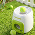 2-in-1 Dog Ball Launcher & Treat Dispenser with 2 Balls Green