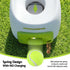 2-in-1 Dog Ball Launcher & Treat Dispenser with 2 Balls Green