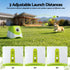 Dog Ball Launcher Thrower with 6 Balls & 3/6/9m Launch Distances Green