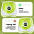 Dog Ball Launcher Thrower with 6 Balls & 3/6/9m Launch Distances Green