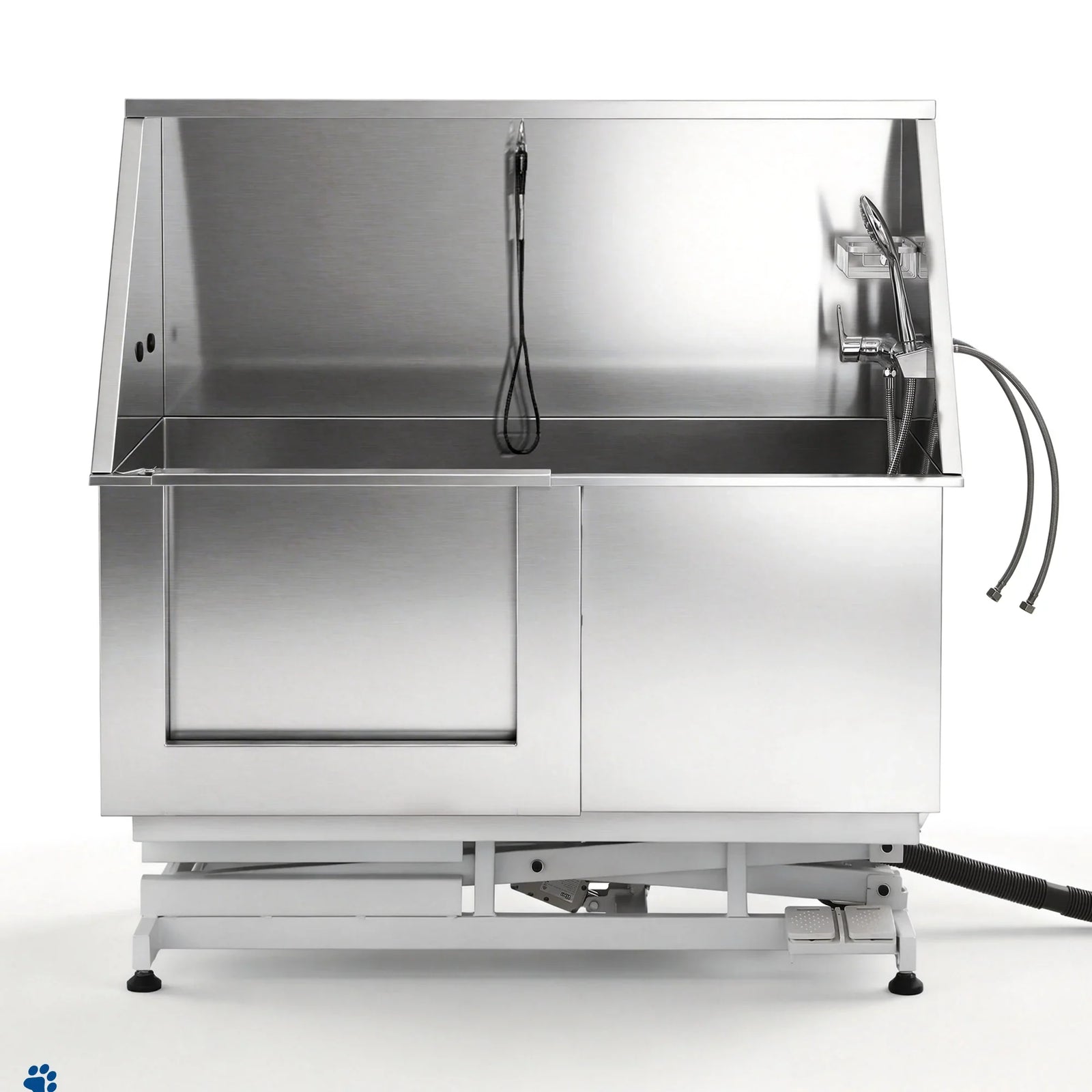 Electric Pet Bath Tub Dog Grooming Stainless Steel Wash Station 127cm